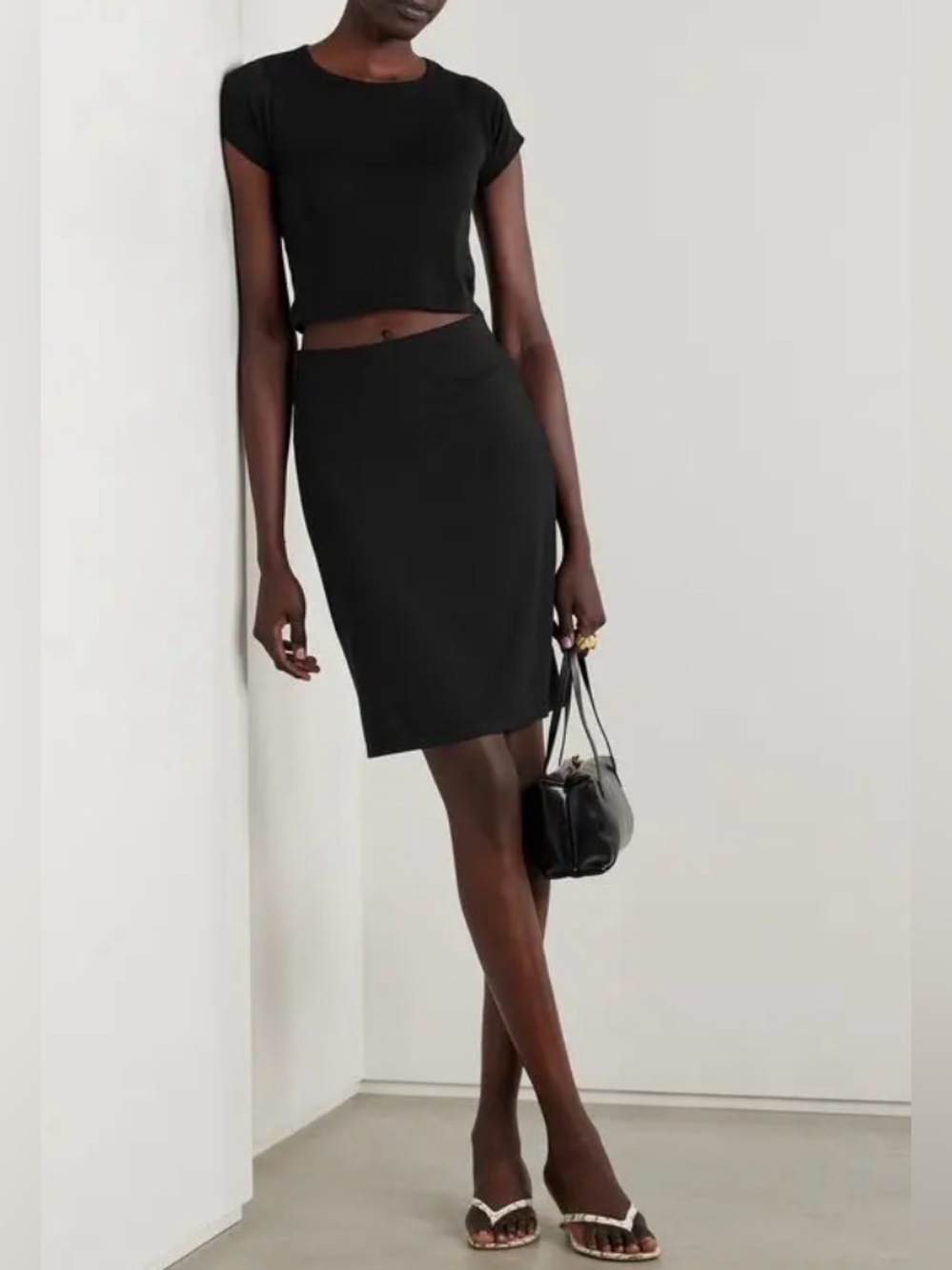 Skims Smooth Layers Jersey Skirt